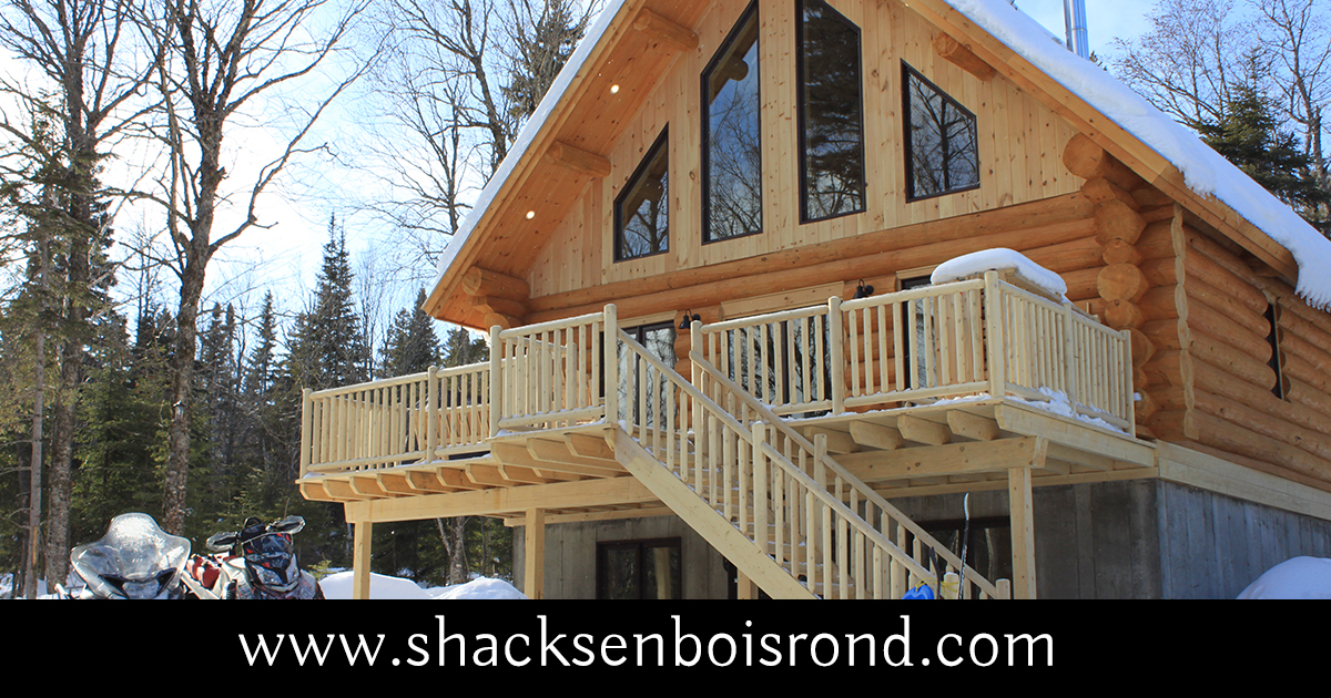 Chalets en bois rond à louer Les Shacks en Bois Rond